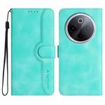 For vivo iQOO Z10 / T4 / Y300 Pro Heart Pattern Skin Feel Leather Phone Case(Light Blue)