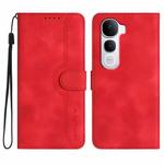 For vivo Y400 Pro 5G Heart Pattern Skin Feel Leather Phone Case(Red)