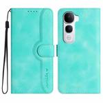 For vivo Y400 Pro 5G Heart Pattern Skin Feel Leather Phone Case(Light Blue)