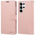 For Samsung Galaxy S25 Ultra 5G GOOSPERY BLUE MOON Crazy Horse Texture Leather Phone Case(Rose Gold)