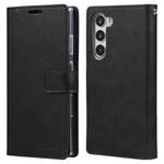 For Samsung Galaxy S25+ 5G GOOSPERY MANSOOR DIARY 9 Card Slots Leather Phone Case(Black)