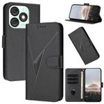 For Itel A50 Triangle Pattern Buckle Clasp Leather Phone Case(Black)