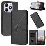 For Itel A90 Triangle Pattern Buckle Clasp Leather Phone Case(Black)