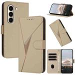 For Itel A95 Triangle Pattern Buckle Clasp Leather Phone Case(Gold)