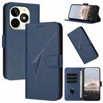 For Itel P65C Triangle Pattern Buckle Clasp Leather Phone Case(Royal Blue)