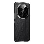 For Honor Magic7 Imitation Ultimate Design Plain Leather Paint PC Phone Case(Black)