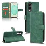 For Samsung Galaxy S25 Edge 5G Skin Feel Magnetic Flip Leather Phone Case(Green)
