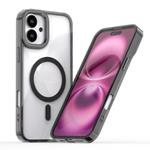 For iPhone 16 MagSafe Magnetic Clear Phone Case(Black)