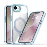 For iPhone 16e MagSafe Magnetic Clear Phone Case(Blue)