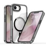 For iPhone 16e MagSafe Magnetic Clear Phone Case(Black)