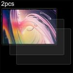For DEERTIME E15 / E6 / E9 10.1 2pcs 9H 0.3mm Explosion-proof Tempered Glass Film