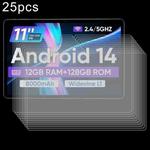 For Ecopad E20 Tablet 11 25pcs 9H 0.3mm Explosion-proof Tempered Glass Film