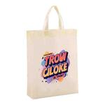 Orange Alphabet Printed Non-woven Fabric Bag Print On Your Demand, Size:35x25x10cm(Beige)