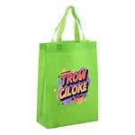 Orange Alphabet Printed Non-woven Fabric Bag Print On Your Demand, Size:38x30x10cm(Fruit Green)