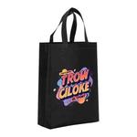 Orange Alphabet Printed Non-woven Fabric Bag Print On Your Demand, Size:38x30x10cm(Black)