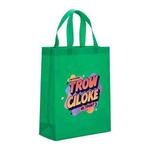 Orange Alphabet Printed Non-woven Fabric Bag Print On Your Demand, Size:41x35x12cm(Grass Green)