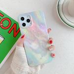 For iPhone 12 Pro Max Marble Pattern Soft TPU Protective Case(Colorful)