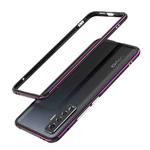 For Vivo X50 & X50 Pro Aluminum Alloy Shockproof Protective Bumper Frame(Black Purple)