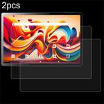 For Logicom Tab XL 14 2pcs 9H 0.3mm Explosion-proof Tempered Glass Film