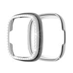 For Fitbit Versa 3 / Versa Sense Single Row Plating Diamonds PC Protective Case(Silver)
