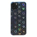 For iPhone 14 Colorful Sticker Phone Back Film(Laser Hearts)