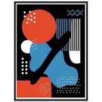 Abstract Doodle Decorative Painting with PS Frame Print On Your Demand, Size:15x20cm