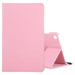 For Samsung Galaxy Tab A7 T500 Litchi Texture Horizontal Flip 360 Degrees Rotation Leather Case with Holder(Pink)