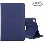 For Samsung Galaxy Tab A7 T500 Litchi Texture Horizontal Flip 360 Degrees Rotation Leather Case with Holder(Blue)