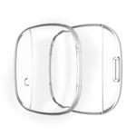 For Fitbit Versa 3 / Versa Sense Plating Full Package TPU Protective Case(Transparent)