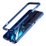 For Xiaomi Redmi K30 Aluminum Alloy Shockproof Protective Bumper Frame(Dark Blue Silver)