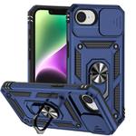 For iPhone 16e Sliding Camshield Holder Phone Case(Blue)