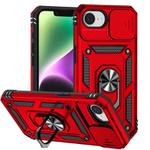 For iPhone 16e Sliding Camshield Holder Phone Case(Red)