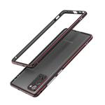 For Samsung Galaxy Note20 Ultra Aluminum Alloy Shockproof Protective Bumper Frame(Black Red)