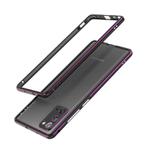 For Samsung Galaxy Note20 Ultra Aluminum Alloy Shockproof Protective Bumper Frame(Black Purple)