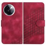For vivo Y200i Elephant Head Embossed Phone Leather Case with Lanyard(Rose Red)