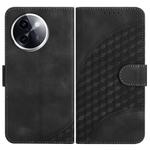 For vivo Y200i Elephant Head Embossed Phone Leather Case with Lanyard(Black)