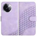 For vivo Y200i Elephant Head Embossed Phone Leather Case with Lanyard(Light Purple)