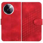For vivo Y200i Elephant Head Embossed Phone Leather Case with Lanyard(Red)