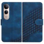 For vivo V50 Lite 4G / 5G Elephant Head Embossed Phone Leather Case with Lanyard(Royal Blue)