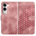 For vivo Y29s 5G / Y04 4G Global Elephant Head Embossed Phone Leather Case with Lanyard(Pink)