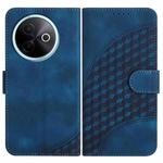 For vivo Y39 5G Elephant Head Embossed Phone Leather Case with Lanyard(Royal Blue)