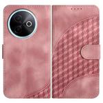 For vivo Y39 5G Elephant Head Embossed Phone Leather Case with Lanyard(Pink)