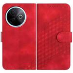 For vivo Y39 5G Elephant Head Embossed Phone Leather Case with Lanyard(Red)
