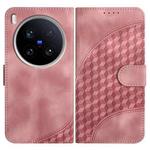 For vivo X200 Ultra Elephant Head Embossed Phone Leather Case with Lanyard(Pink)