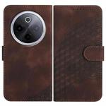 For vivo iQOO Z10 / T4 / Y300 Pro Elephant Head Embossed Phone Leather Case with Lanyard(Coffee)