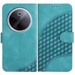 For vivo iQOO Z10 / T4 / Y300 Pro Elephant Head Embossed Phone Leather Case with Lanyard(Light Blue)
