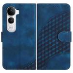 For vivo Y400 Pro 5G Elephant Head Embossed Phone Leather Case with Lanyard(Royal Blue)