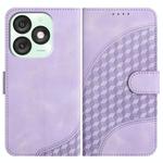 For Itel A50 Elephant Head Embossed Phone Leather Case with Lanyard(Light Purple)