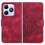 For Itel A90 Elephant Head Embossed Phone Leather Case with Lanyard(Rose Red)