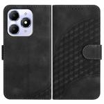 For Itel A90 Elephant Head Embossed Phone Leather Case with Lanyard(Black)